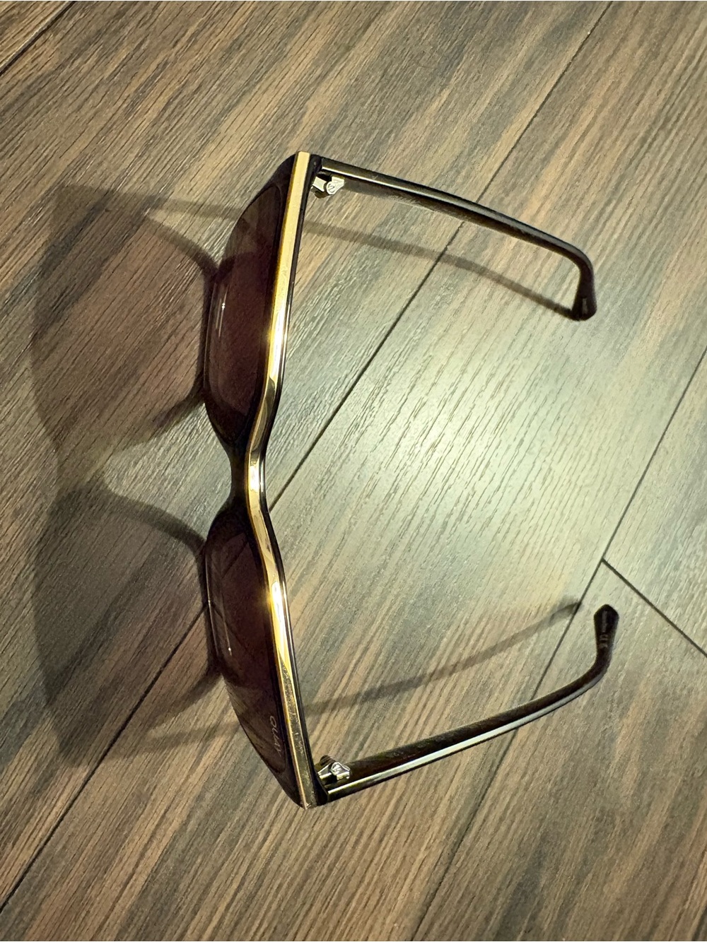 Quay Brown and Gold Sunglasses